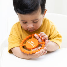 Load image into Gallery viewer, Bella Tunno - Tiny Tailgater Happy Teether: Orange
